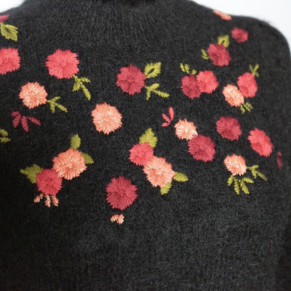 SEZANE Uriel Long Sleeve Dress in Black Multicoloured - Size Small - Picture 7 of 13